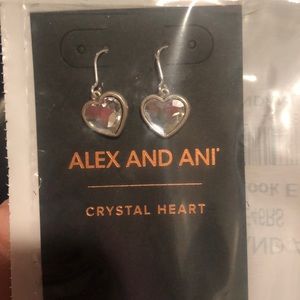 Alex and Ani heart earrings